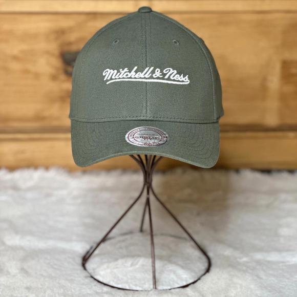 NWT Mitchell & Ness Flexfit 110 Green Snapback Dad Hat OS - Picture 1 of 10
